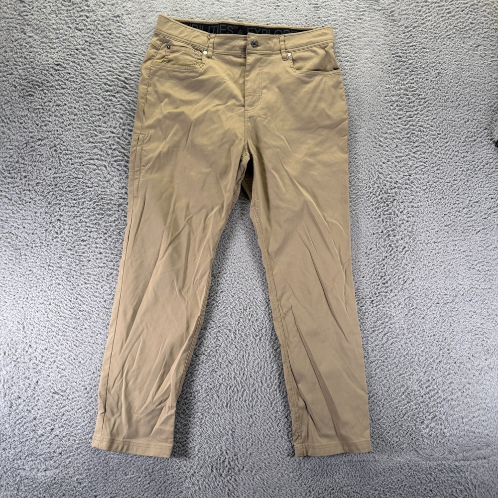 Gerry Pant Mens 34x30 Brown Nylon Windbreaker Straight Camping Hiking Gorpcore